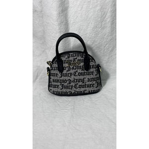 Juicy Couture Mini Black & Grey Shoulder Bag Purse
